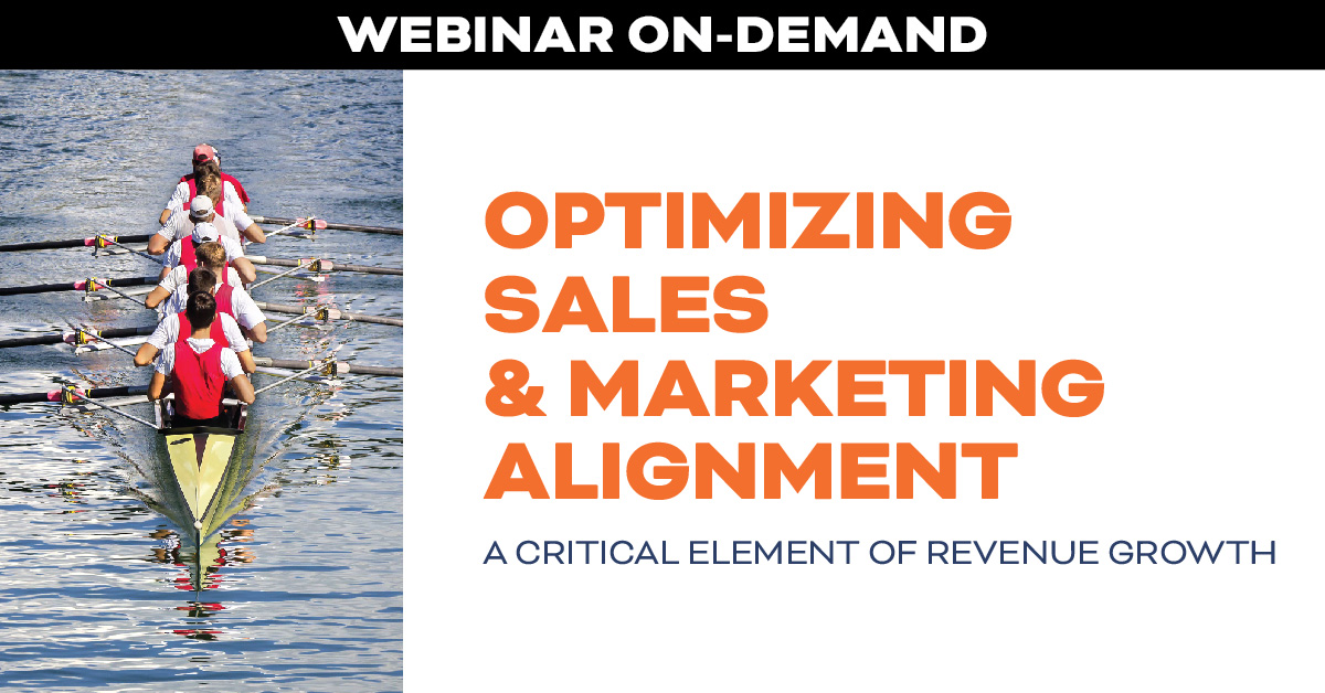 Optimizing sales and marketing alignment